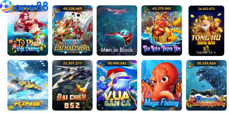 Khám phá các tựa game hấp dẫn tại sảnh game bắn cá KA Gaming